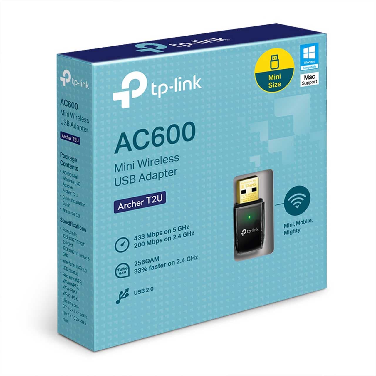 کارت شبکه بی سیم USB دوبانده تی ‌پی لینک Tp-Link Archer T2U — تصویر ۶