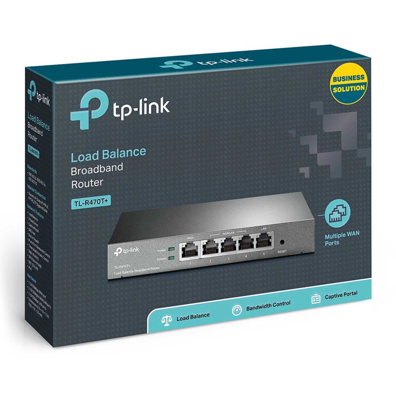 روتر و متعادل کننده پهنای باند تی پی لینک Tp-Link TL-R470T Plus — تصویر ۴