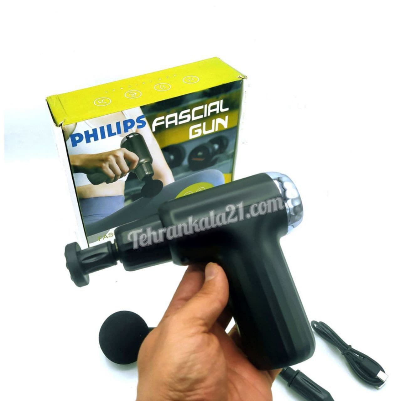 ماساژور تفنگی شارژی فیشیال گان مدل FH820 — تصویر ۵