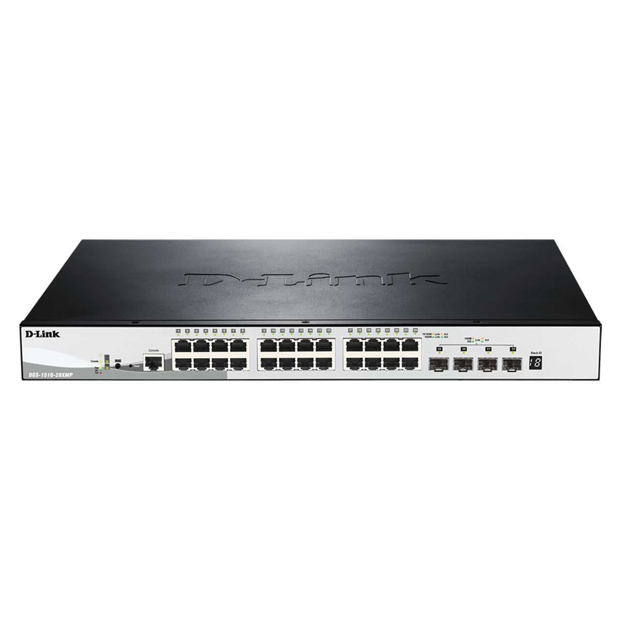 سوئیچ شبکه 28 پورت POE دی لینک D-Link Switch DGS-1510-28XMP
