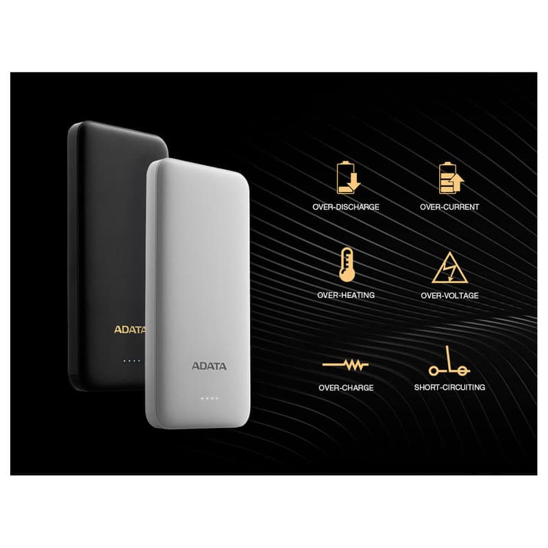 پاوربانک ای دیتا ظرفیت 10000 میلی آمپر ساعت Adata T10000 — تصویر ۷