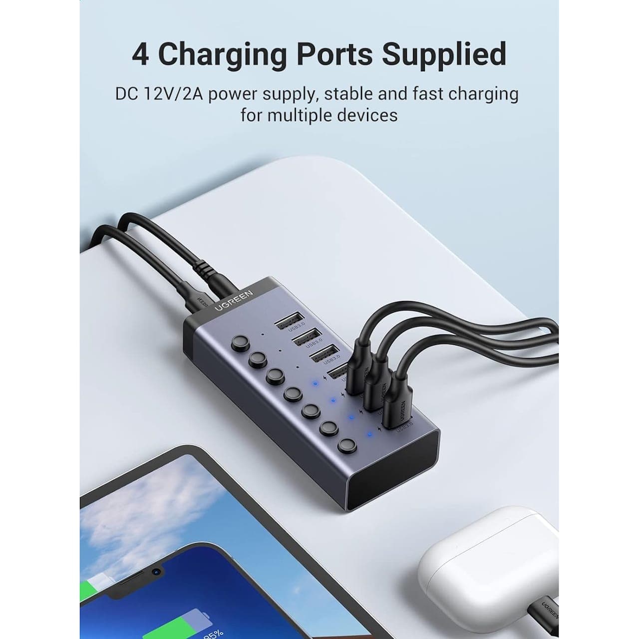 هاب 7 پورت USB 3.0 یوگرین مدل CM481-90307 — تصویر ۷