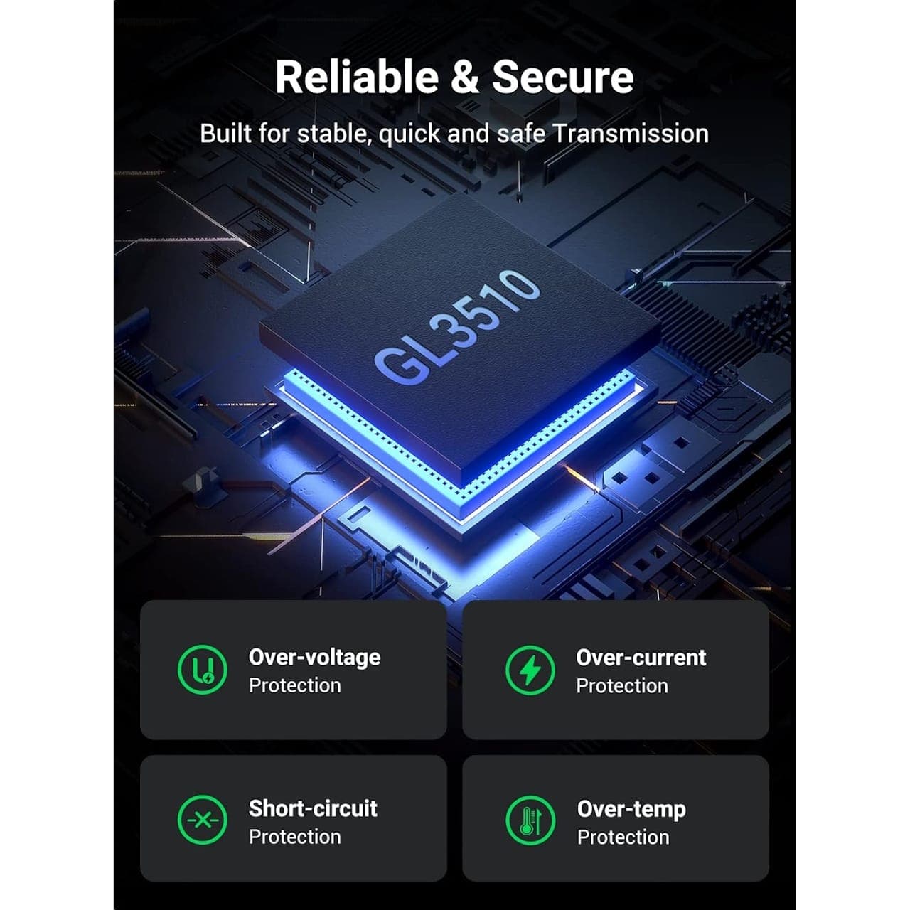 هاب 7 پورت USB 3.0 یوگرین مدل CM481-90307 — تصویر ۸