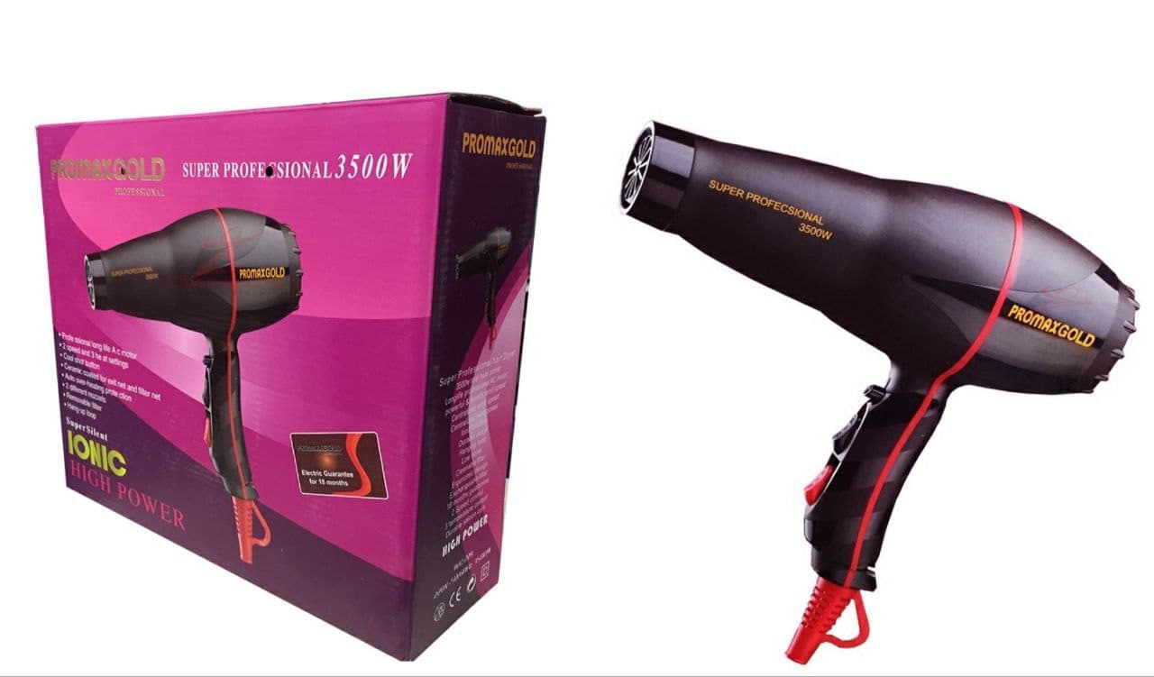سشوار حرفه ای پرومکس گلد 3500 وات مدل REF.5729 — تصویر ۹