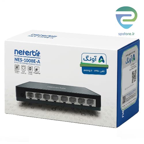 سوییچ 8 پورت نتربیت مدل Neterbit Switch NES-1008E-A — تصویر ۳