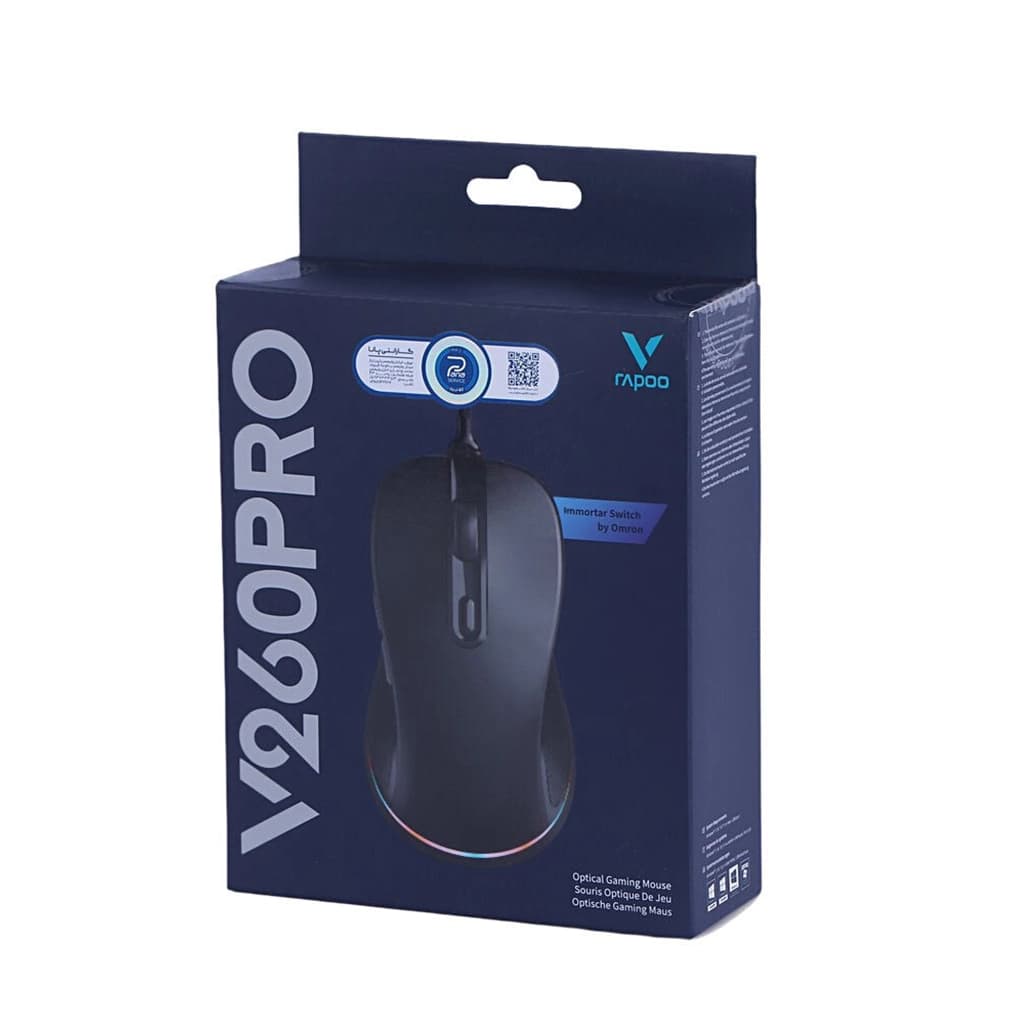 ماوس گیمینگ رپو مدل RAPOO V260 PRO Black — تصویر ۱۲