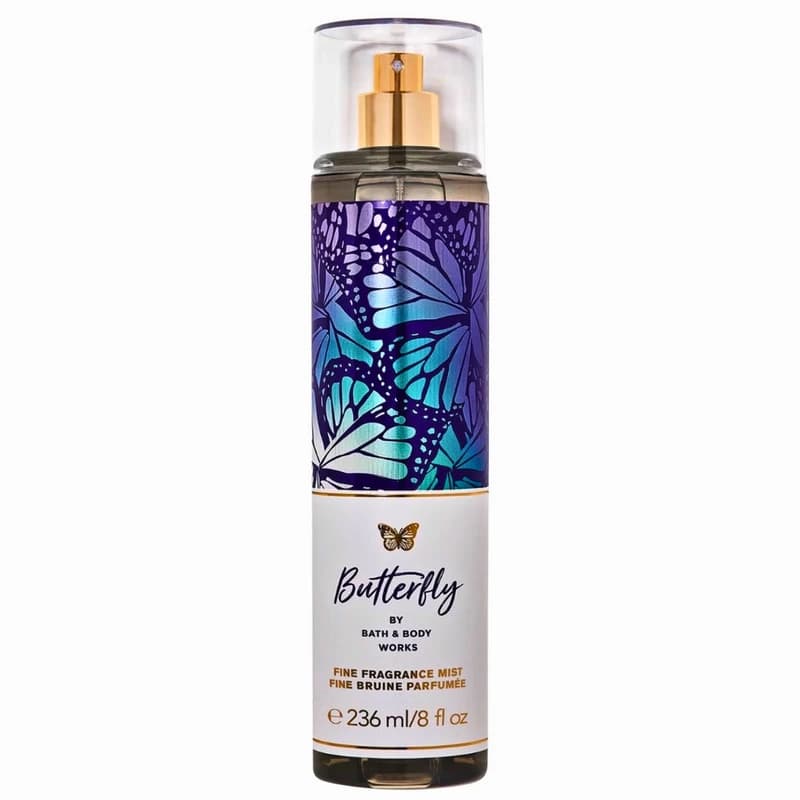 بادی اسپلش زنانه بس اند بادی Bath & Body Works مدل Butterfly حجم 236 میل — تصویر ۲