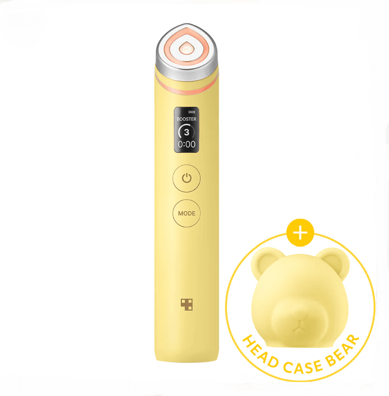 محافظ سیلیکونی سری دستگاه مدیکیوب AGE-R Booster Pro مدل خرس زرد Yellow Bear Head Case — تصویر ۶