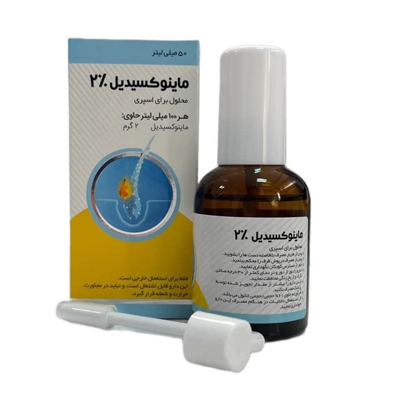 لوسیون ضد ریزش و تقویت کننده مو ماینوکسیدیل دو درصد ایران دارو 60 میلی لیتر