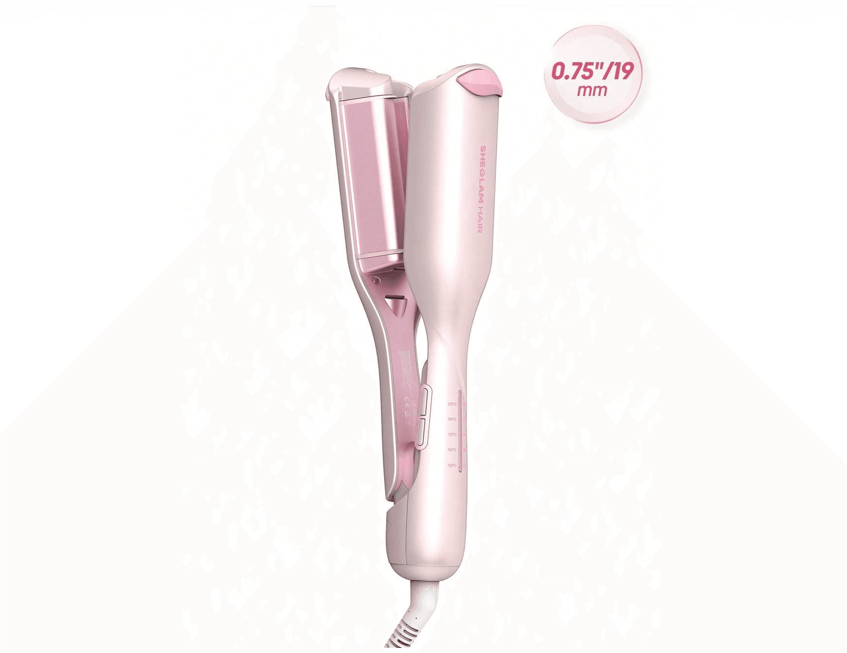 فر کننده موی ویو ساحلی شیگلم مدل Cupid’s Charm Beach Babe Hair Waver قطر ۱۹ میلی متر