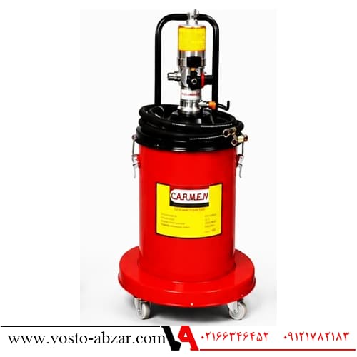 گریس پمپ بادی سطلی 20 لیتری کارمن — تصویر ۲