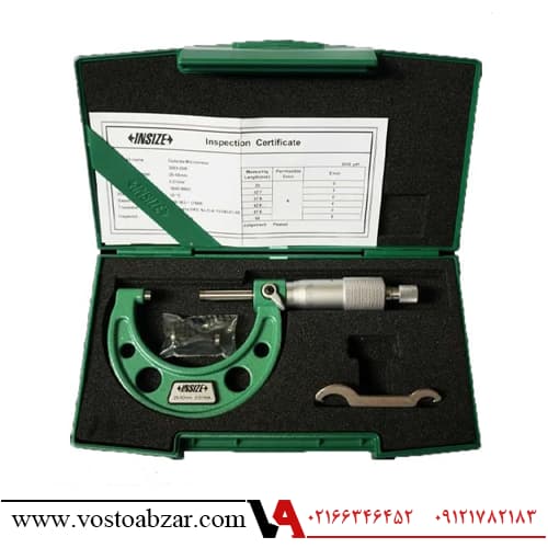 میکرومتر خارج سنج اینسایز 50-25 میلیمتر مدل 50A-3203 — تصویر ۹