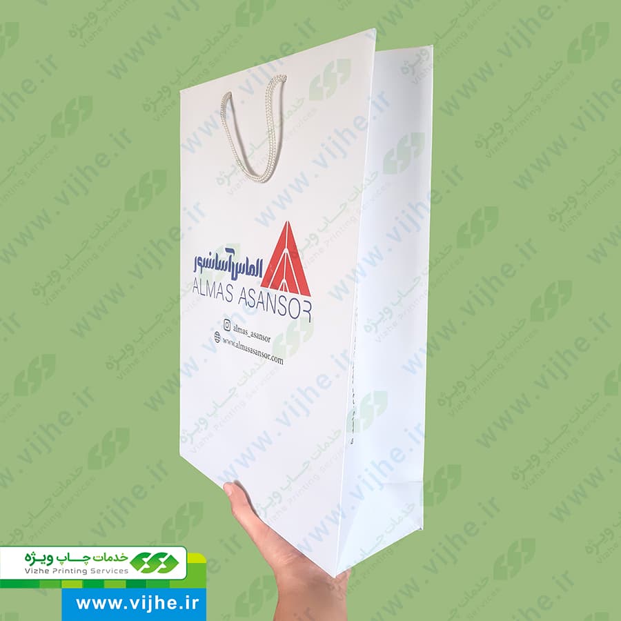 ساک خرید گلاسه با روکش سلفون کد V7 — تصویر ۳