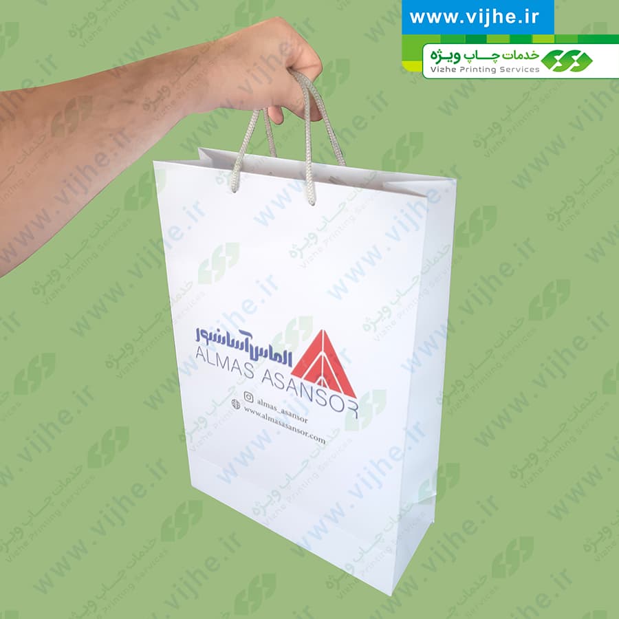 ساک خرید گلاسه با روکش سلفون کد V7 — تصویر ۱۲