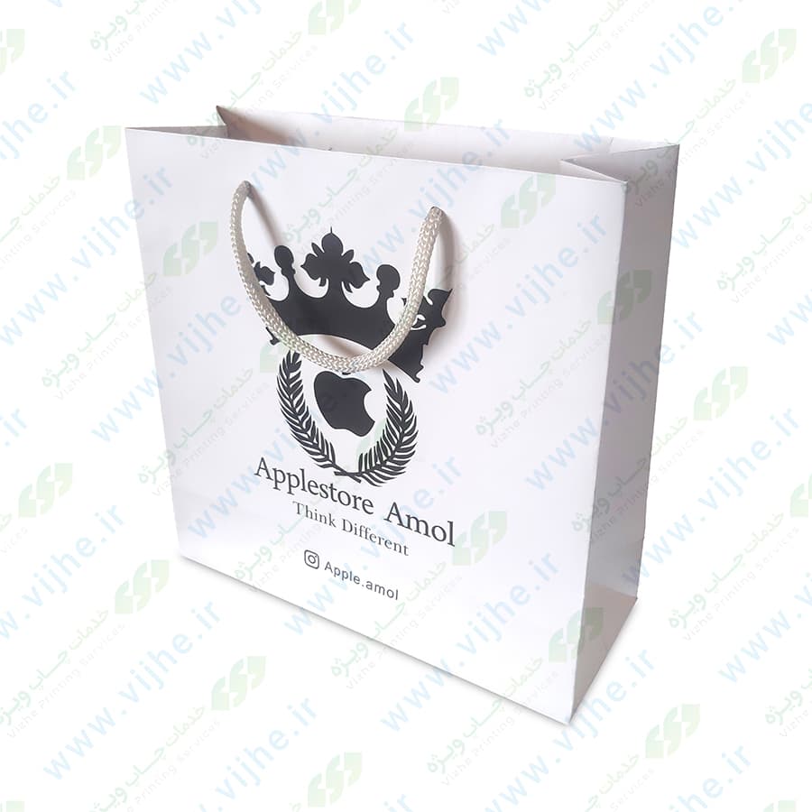 ساک خرید گلاسه با روکش سلفون کد V3