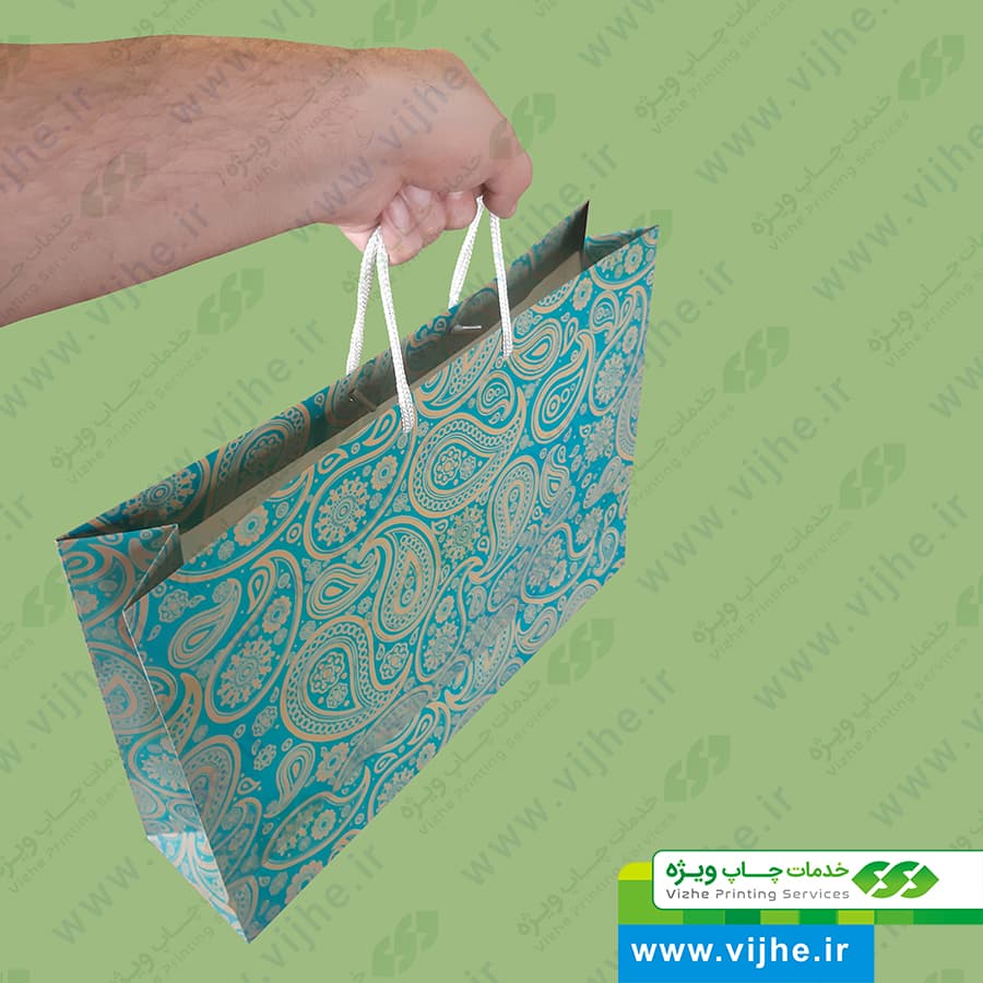 ساک خرید گلاسه با روکش سلفون کد V8 — تصویر ۵