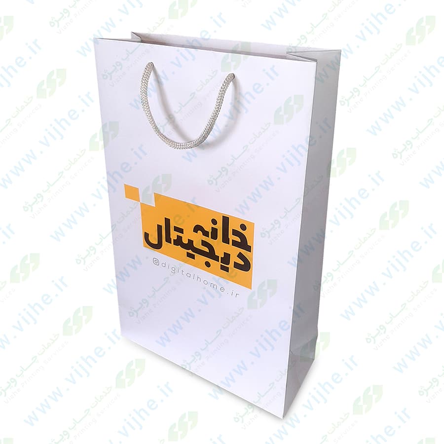 ساک خرید گلاسه با روکش سلفون کد V1 — تصویر ۲