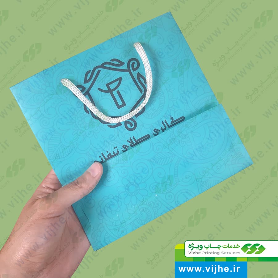 ساک خرید گلاسه با روکش سلفون کد V4 — تصویر ۵