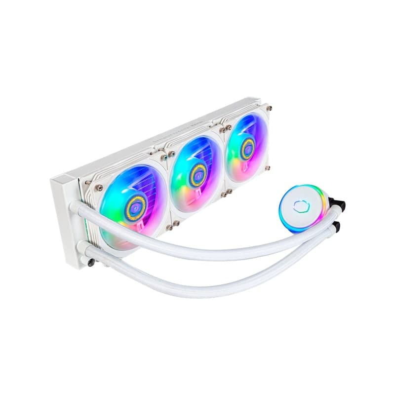 خنک کننده مایع کولر مستر مدل PL360 FLUX White — تصویر ۳