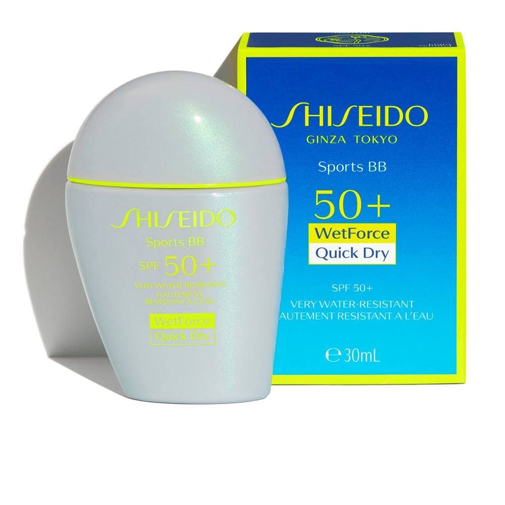کرم BB ضد آفتاب ورزشی شیسیدو Shiseido مدل Sports BB Cream SPF 50+ رنگ مدیوم دارک حجم 30 میل — تصویر ۱۰