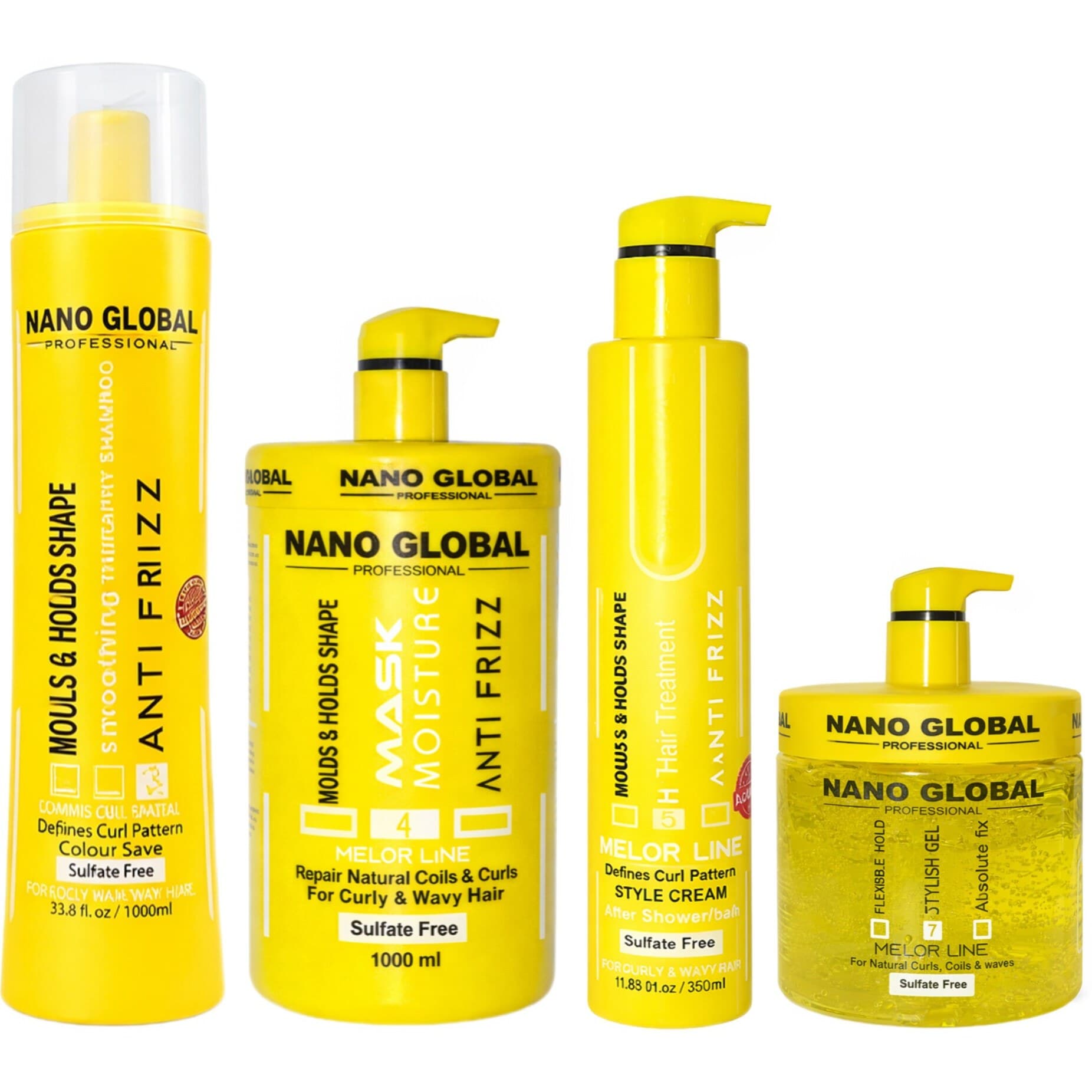 پک کامل 6 تکه اکتیواتور موی فر نانو گلوبال NANO GLOBAL — تصویر ۴