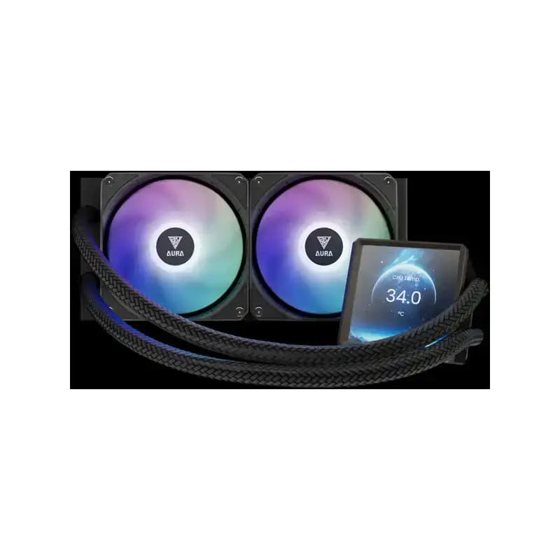 خنک کننده مایع گیم دیاس AURA GL240 LCD ARGB — تصویر ۴