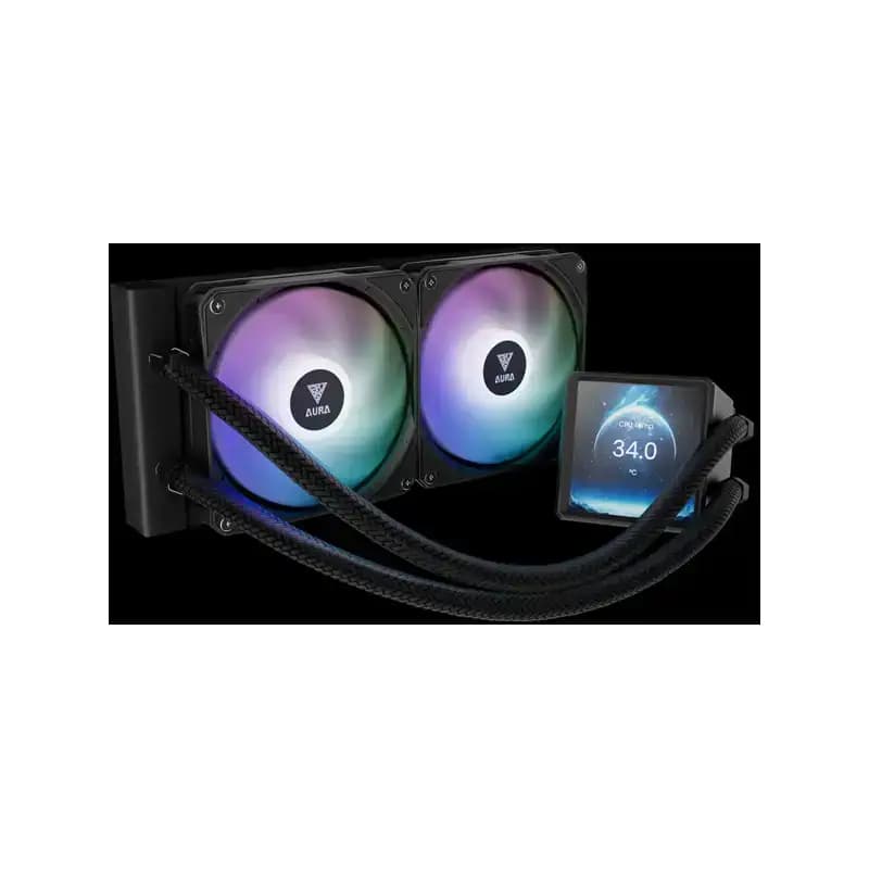 خنک کننده مایع گیم دیاس AURA GL240 LCD ARGB — تصویر ۵