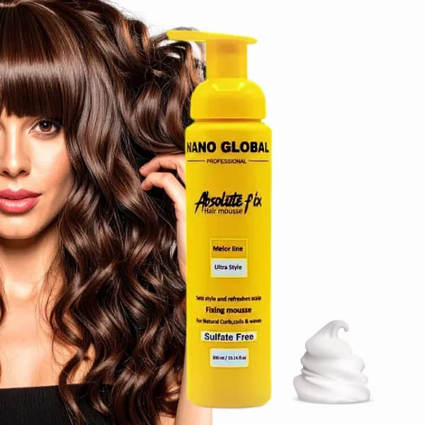 موس مو تثبیت کننده فر مو نانو گلوبال مدل Professional حجم 200 میل — تصویر ۳