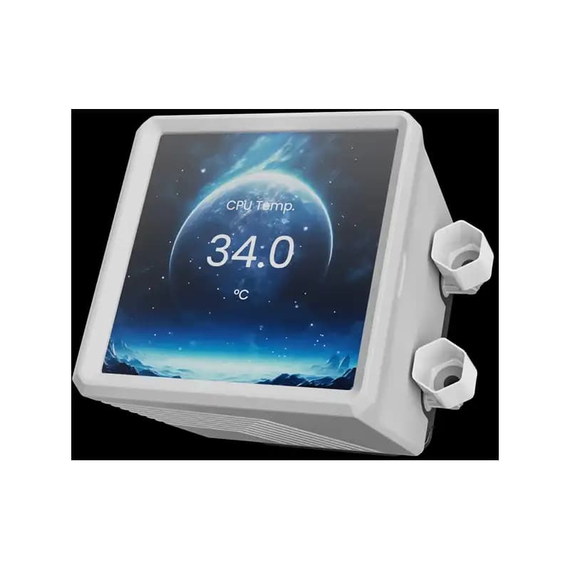 خنک کننده مایع گیم دیاس AURA GL360 LCD WH ARGB — تصویر ۶