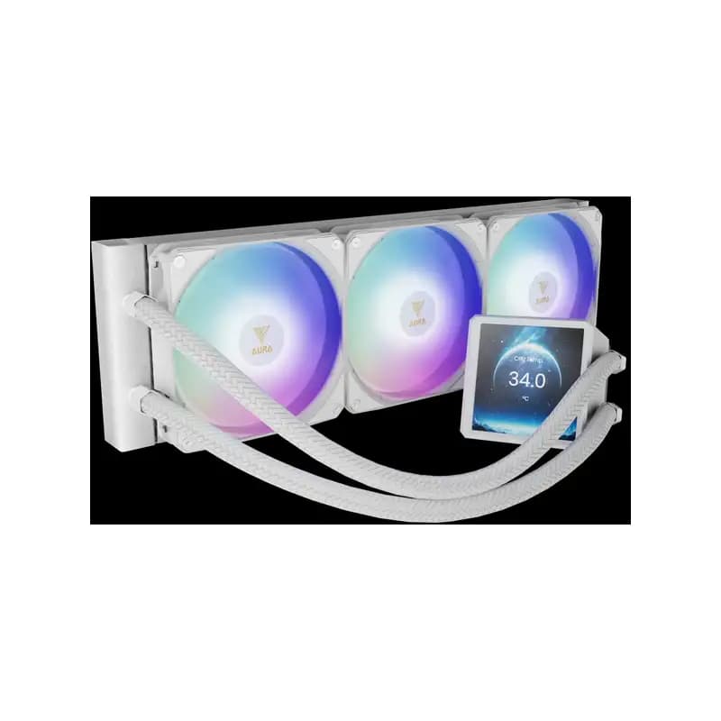 خنک کننده مایع گیم دیاس AURA GL360 LCD WH ARGB — تصویر ۱۲