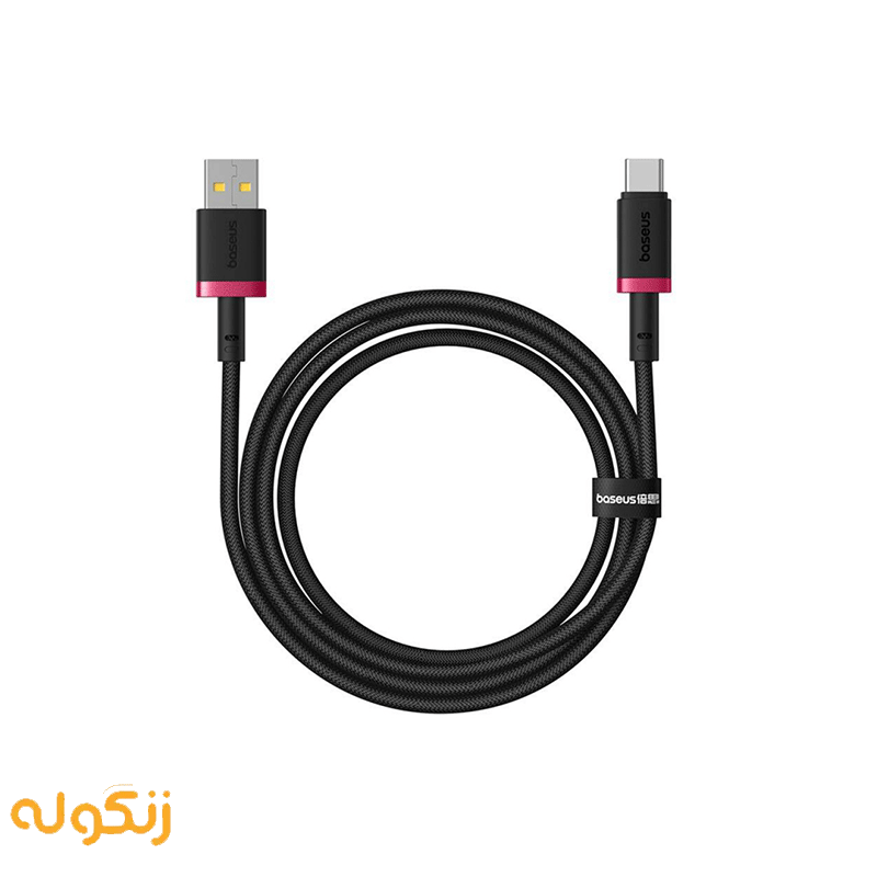 کابل فست شارژ USB به Type-C بیسوس Dura 60W طول 1 متر — تصویر ۳