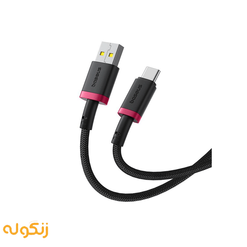 کابل فست شارژ USB به Type-C بیسوس Dura 60W طول 1 متر — تصویر ۴