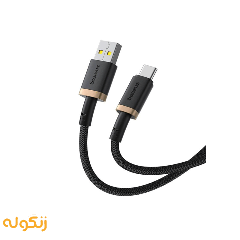 کابل فست شارژ USB به Type-C بیسوس Dura 60W طول 1 متر — تصویر ۵