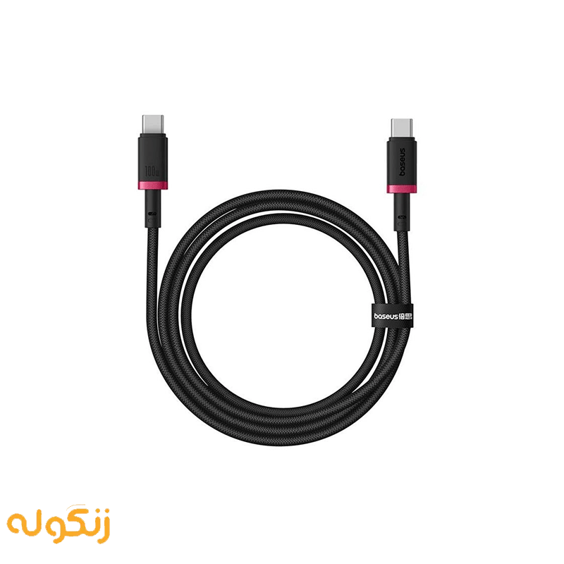 کابل تبدیل USB-C به USB-C بیسوس مدل Dura Series 240W طول 1 متر — تصویر ۲