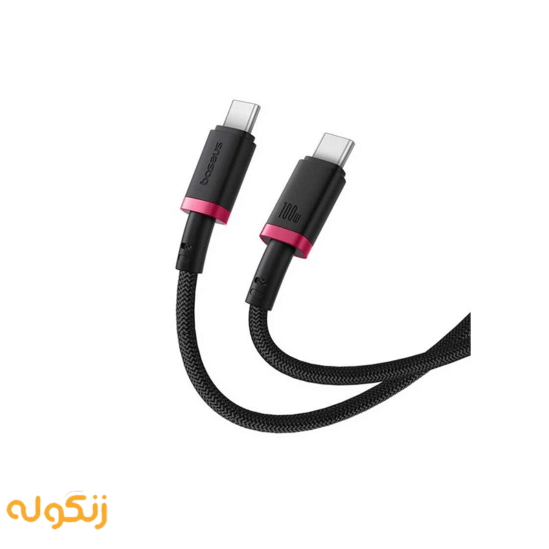 کابل تبدیل USB-C به USB-C بیسوس مدل Dura Series 240W طول 1 متر — تصویر ۳