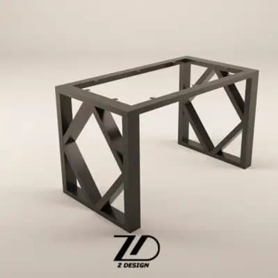 پایه فلزی میز لوزی — تصویر ۲