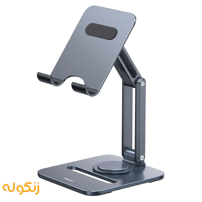 هولدر رومیزی تبلت 360 درجه بیسوس مدل Desktop Biaxial Foldable Metal Stand for Tablet B10431801811 — تصویر ۲