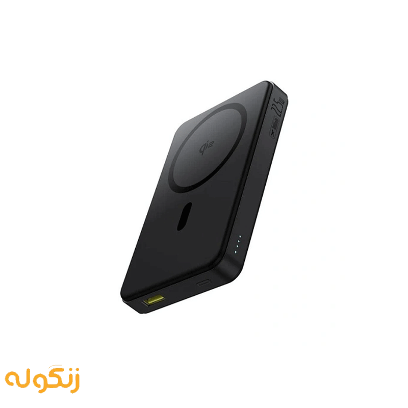 پاوربانک 10000 میلی‌آمپر مگنتی 22.5 وات بیسوس مدل Magnetic Mini Power Bank Qi2 PPWPQ10-20