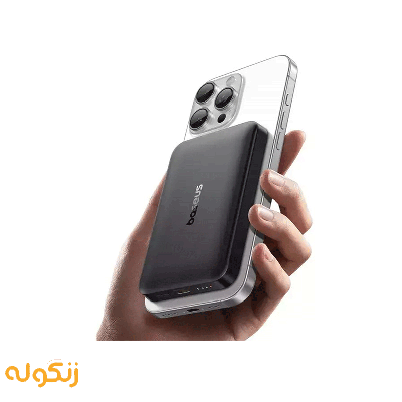 پاوربانک وایرلس 22.5 وات 10000 بیسوس Baseus EnerFill FM12 Qi2 Magnetic Power Bank E00285 — تصویر ۵