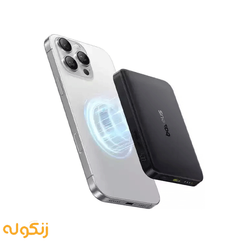 پاوربانک وایرلس 22.5 وات 10000 بیسوس Baseus EnerFill FM12 Qi2 Magnetic Power Bank E00285 — تصویر ۶
