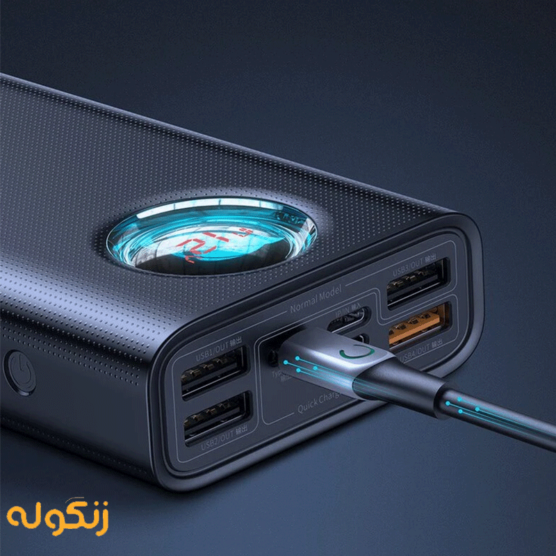 پاوربانک 65 وات بیسوس مدل Amblight PPLG-A01 ظرفیت 30000 میلی‌ آمپر ساعت — تصویر ۶