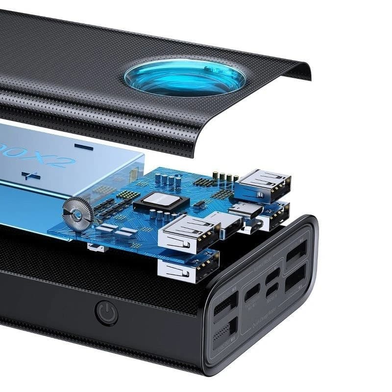 پاوربانک 65 وات بیسوس مدل Amblight PPLG-A01 ظرفیت 30000 میلی‌ آمپر ساعت — تصویر ۹
