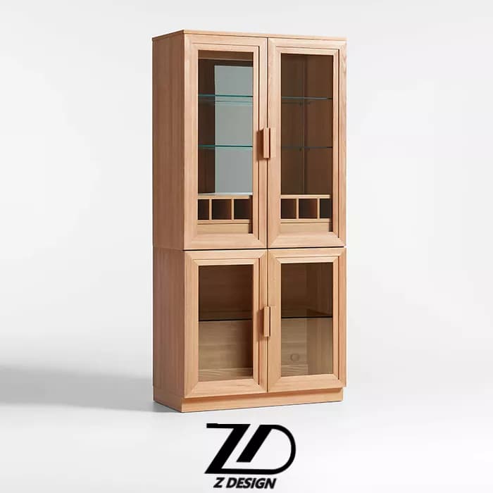 ویترین و بار چوبی مدل داریو
