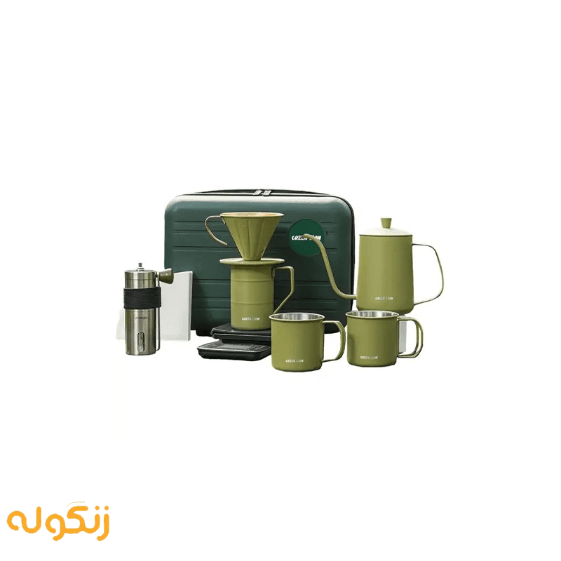 ست قهوه‌ساز گرین لاین مدل Green Lion V-60 Pro