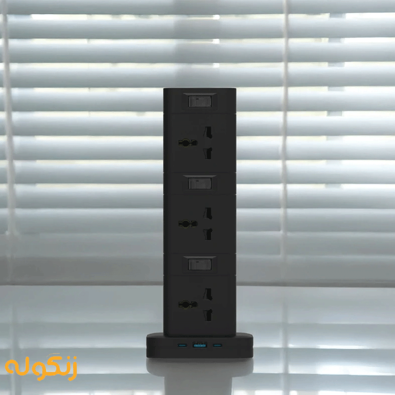 هاب و مبدل پرودو مدل Porodo FWCH042 socket tower 3M — تصویر ۴