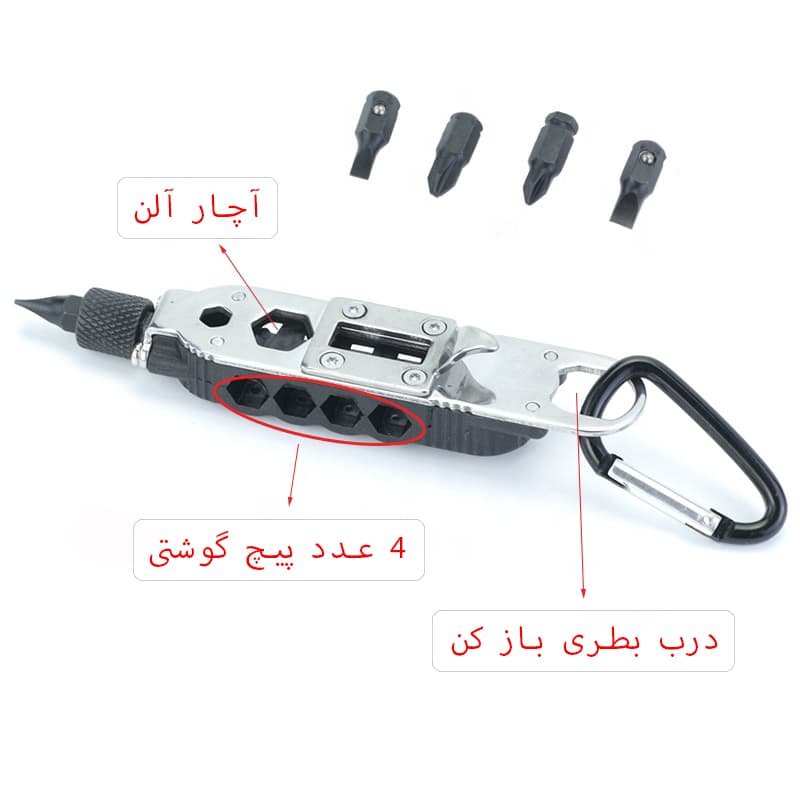 ابزار تاکتیکال سفری EDC — تصویر ۳