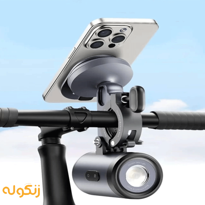 هولدر گوشی موبایل و چراغ جلو دوچرخه بیسوس مدل Prime Trip C1256900012100 — تصویر ۷