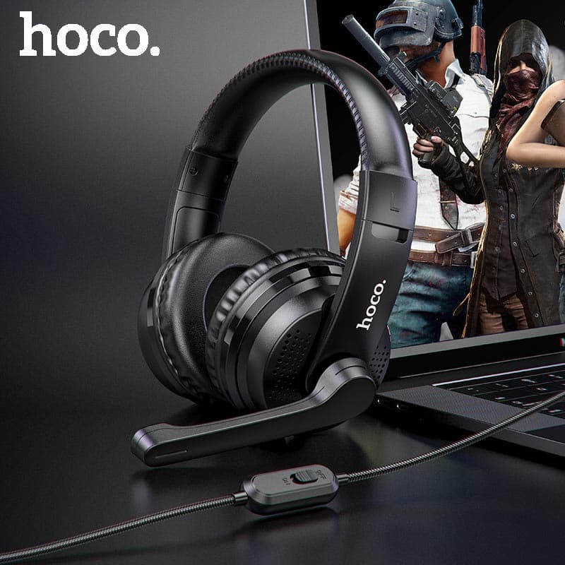 هدفون گیمینگ سیم دار hoco w103 — تصویر ۳