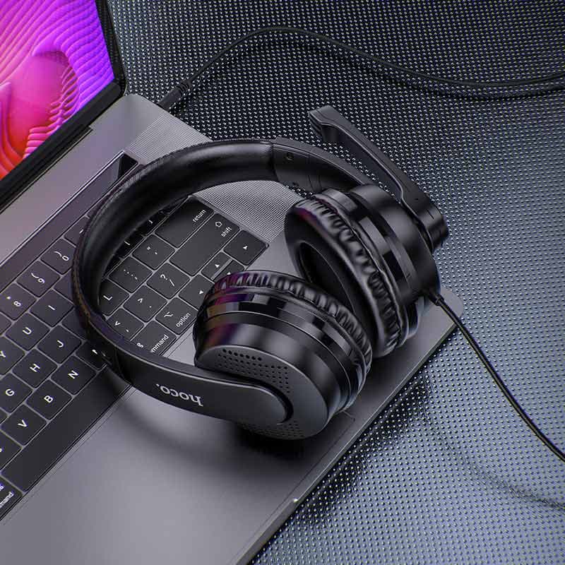 هدفون گیمینگ سیم دار hoco w103 — تصویر ۸