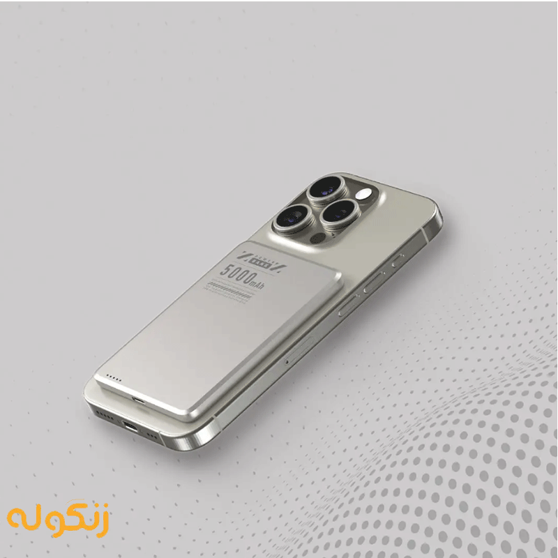 پاوربانک وایرلس 5000 پاورولوژی Powerology Ultra-Thin Magsafe Power Bank PPBCHA63 — تصویر ۶